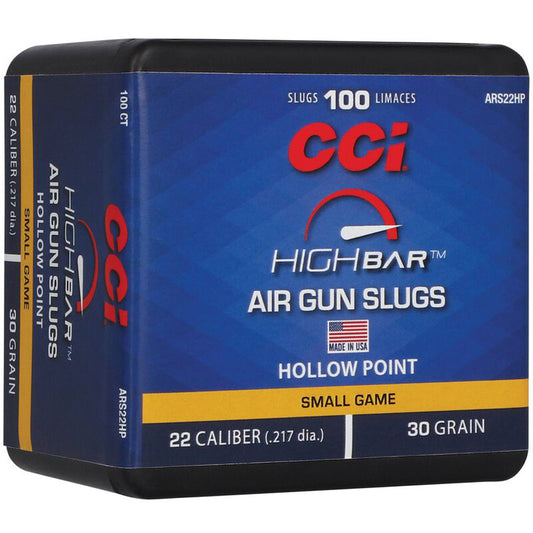 CCI Highbar Airgun Slugs 22 Cal. 30 gr. HP 100rd.