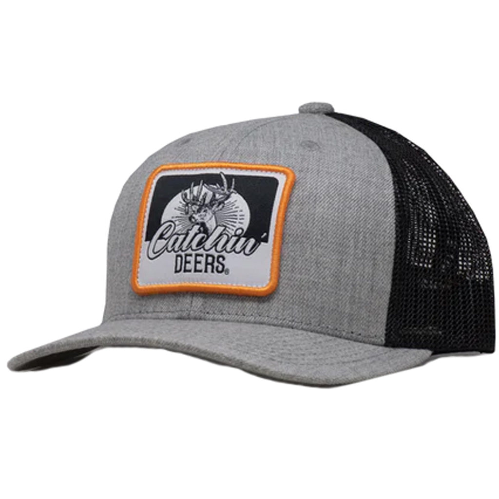 Catchin Deer Wallhanger Mesh Back Cap Heather Grey/Black