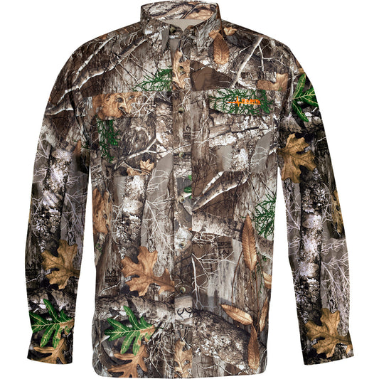 Habit Hatcher Pass Camo Guide Long Sleeve Shirt Realtree Edge X-Large