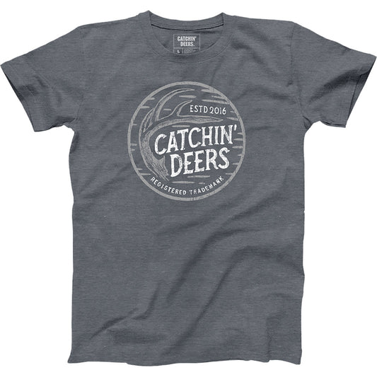 Catchin Deers Shed Antler Tee Titanium Large