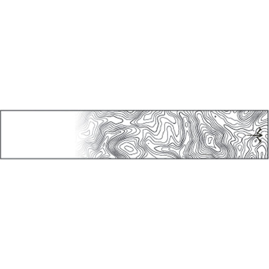 White Water Archery Thin Line Topo Wraps White Fade 5 in. x 1.125 in. 15 pk.