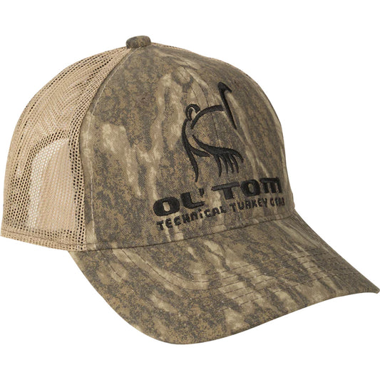 Drake Ol' Tom Ol Tom Camo Mesh Back Logo Cap MO Bottomland OSFM