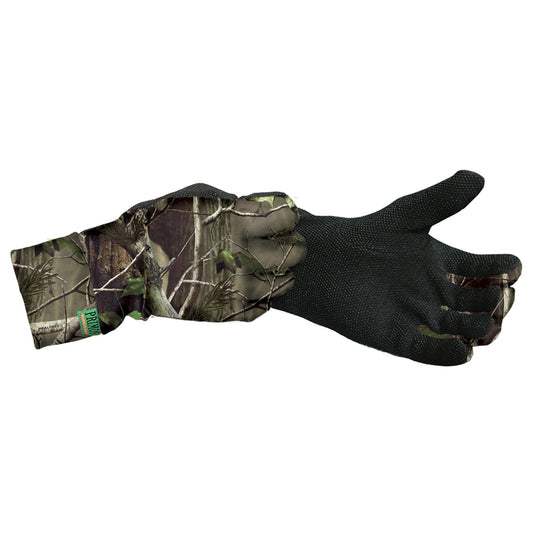 Primos Stretch Fit Gloves w/SureGrip & Extend Cuff Realtree AP Green
