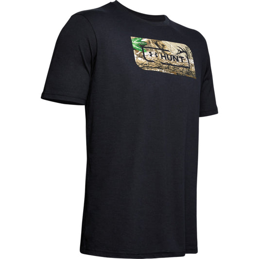 Under Armour Novelty Hunt Icon Tee Black/Forest Camo Large