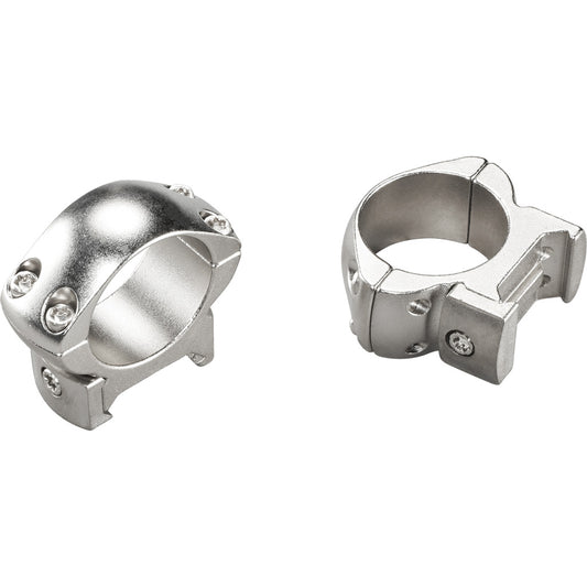 Weaver Grand Slam Steel Rings Silver 1"" Medium Clamshell Pack