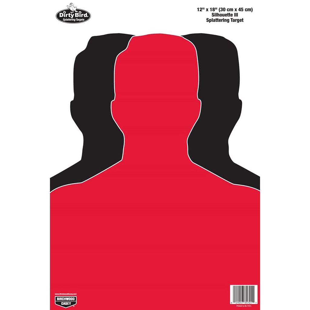 Birchwood Casey Dirty Bird Target 3 Silhouette 12x18 in. 8 pk.