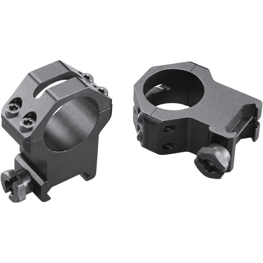 Weaver Classic 4Hole Skeleton Rings Matte Black 1"" XXHigh Clamshell Pack