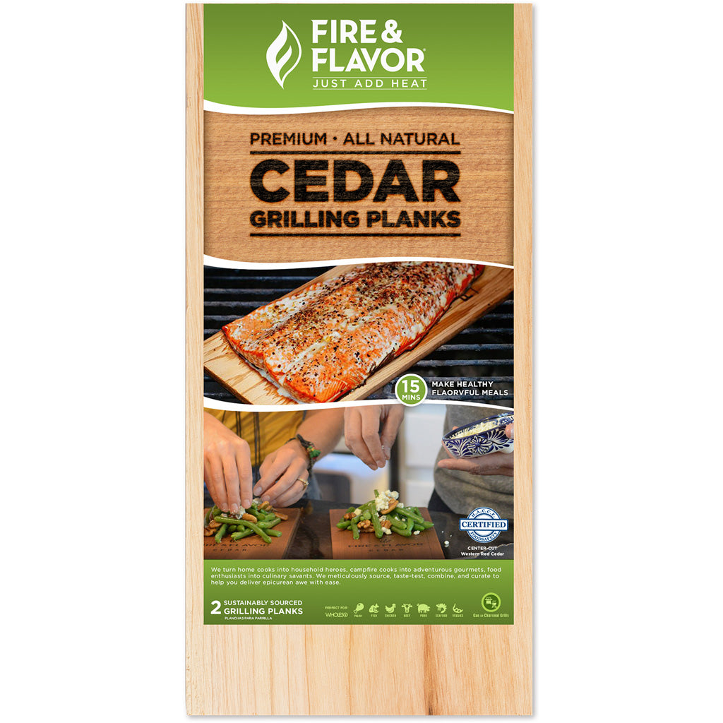 Fire and Flavor Cedar Grilling Plank 11 in.