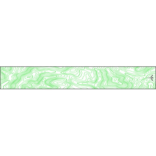 White Water Archery Thin Line Topo Wraps Flo Green 5 in. x 1.125 in. 15 pk.
