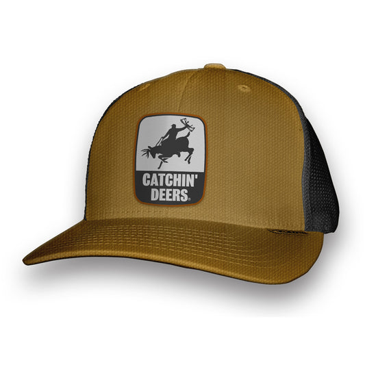 Catchin' Deers Giddy Up Meshback Hat Lt Tan/Gold