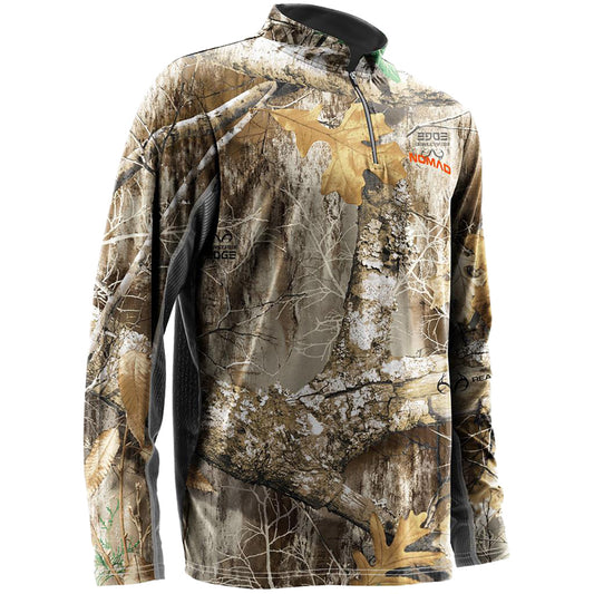 Nomad Cooling 1/4 Zip Realtree Edge Medium
