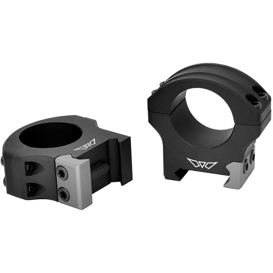 Warne Hyperlite Scope Rings Matte Black 1 in. Medium