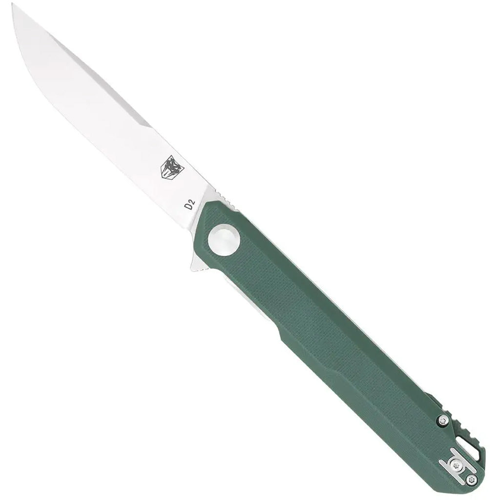 CobraTec Monarch G-10 Folder Knife Folding Blade Green