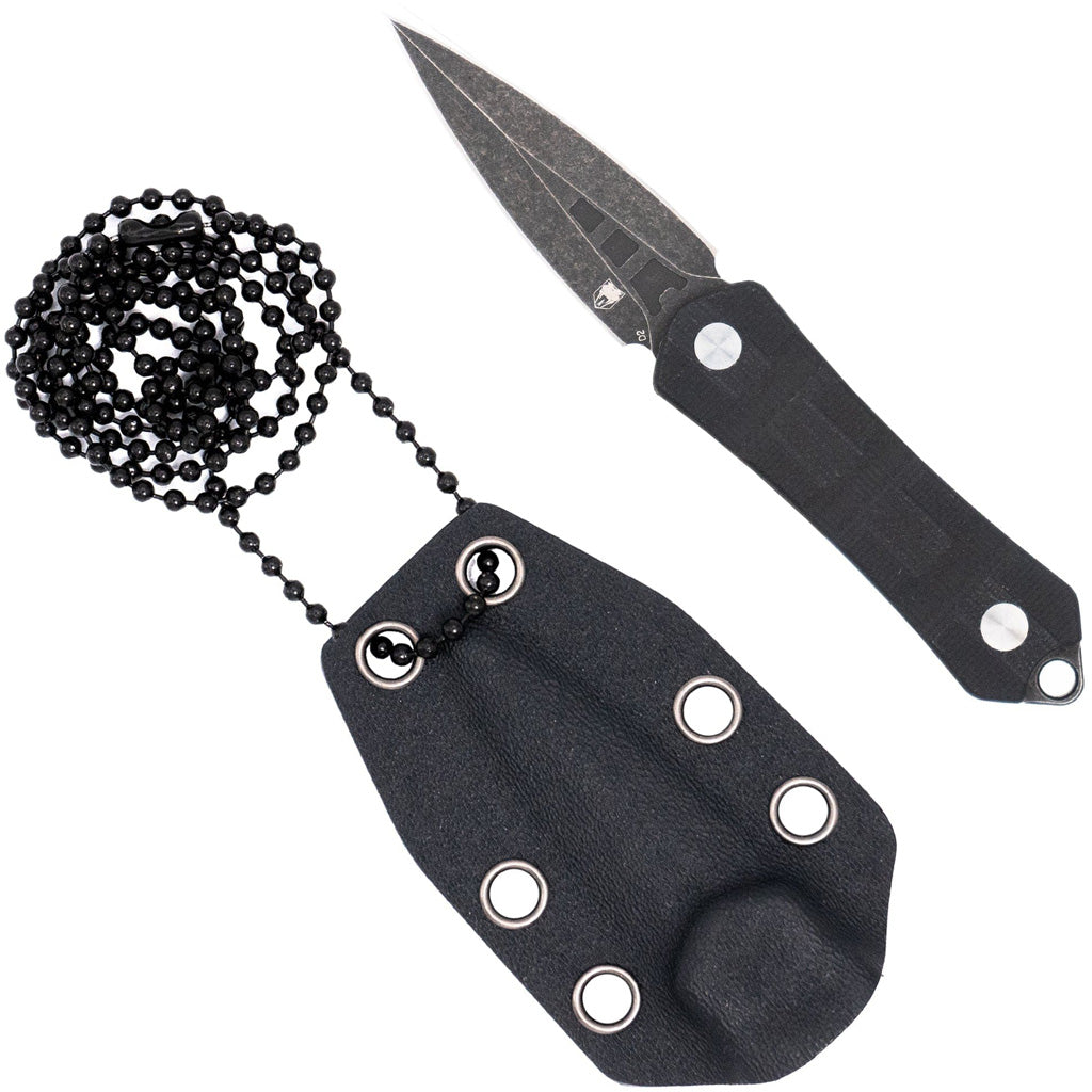 CobraTec Guardian Neck Knife Dagger Small Black