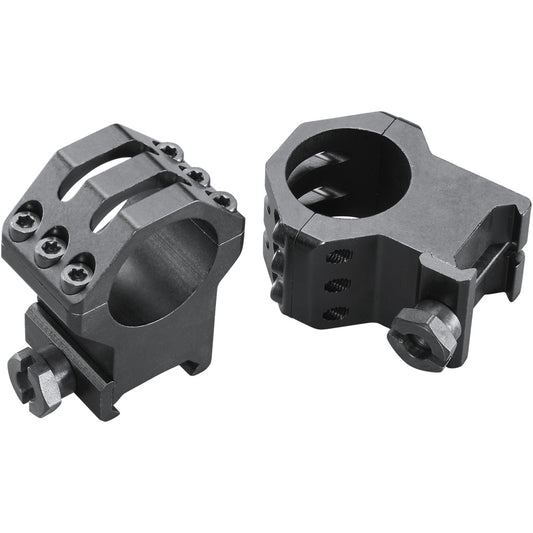 Weaver Classic 6Hole Skeleton Rings Matte Black 1"" XXHigh Clamshell Pack