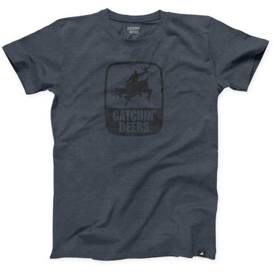 Catchin Deer Giddy-Up SS Tee Heather Slate 2X-Large
