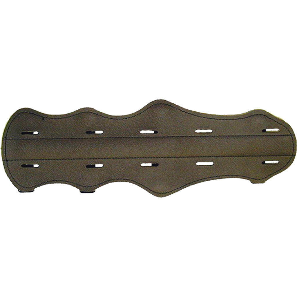 Bateman Top Grain 4 Strap Leather Armguard Brown 12 in.
