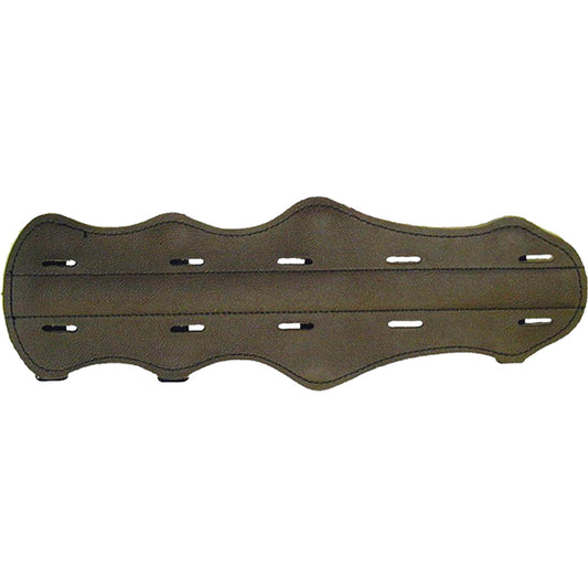 Bateman Top Grain 4 Strap Leather Armguard Brown 12 in.