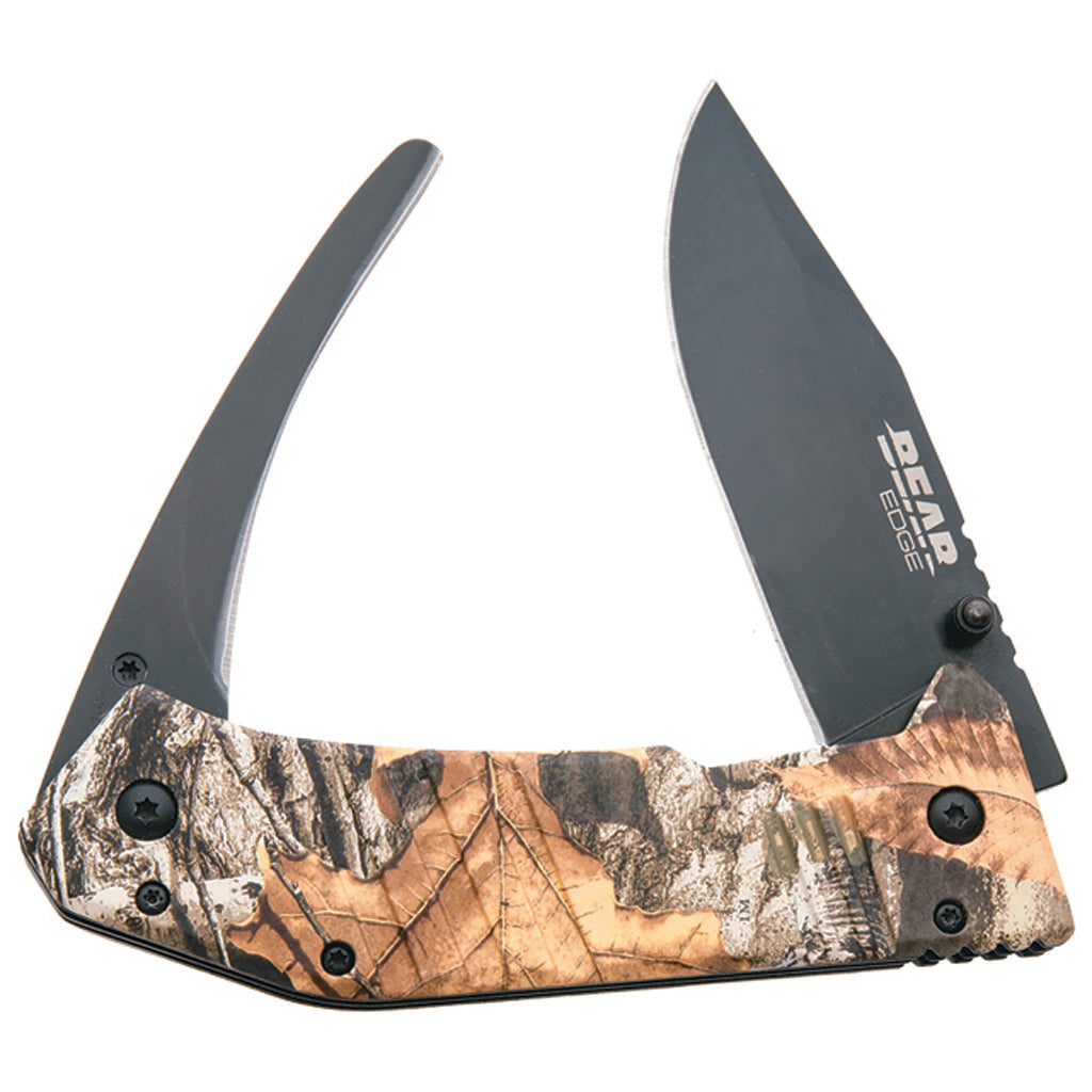 Bear and Son Double Blade Gut and Skinner Black 5 in.