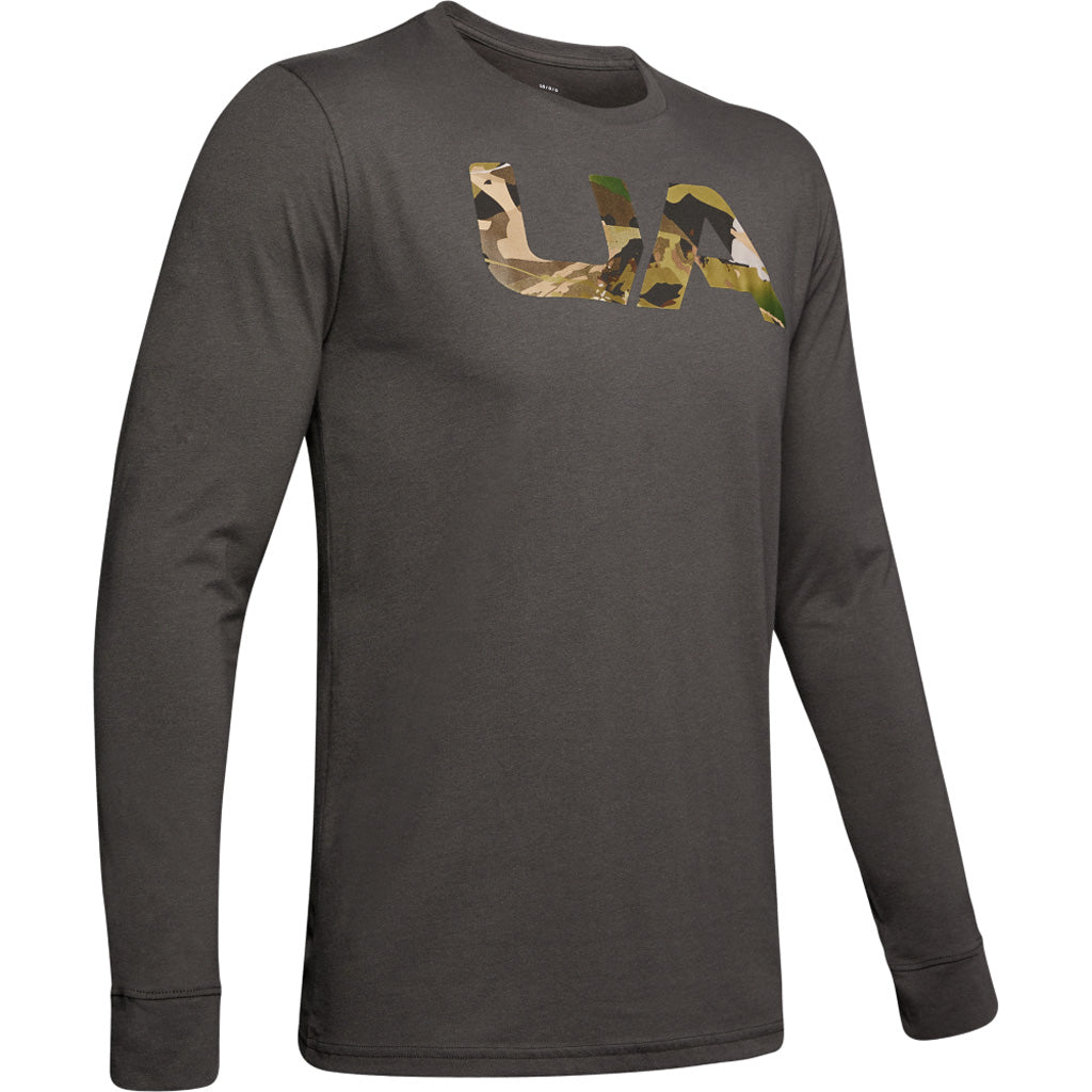 Under Armour Camo Fill Long Sleeve Tee Charcoal/Forest Camo Large