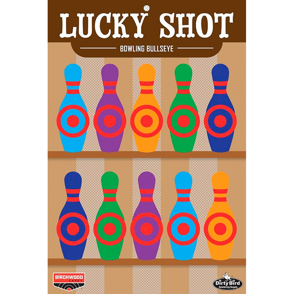 Birchwood Casey Dirty Bird Lucky Shot Bowling Pins 12x18"" 6pk