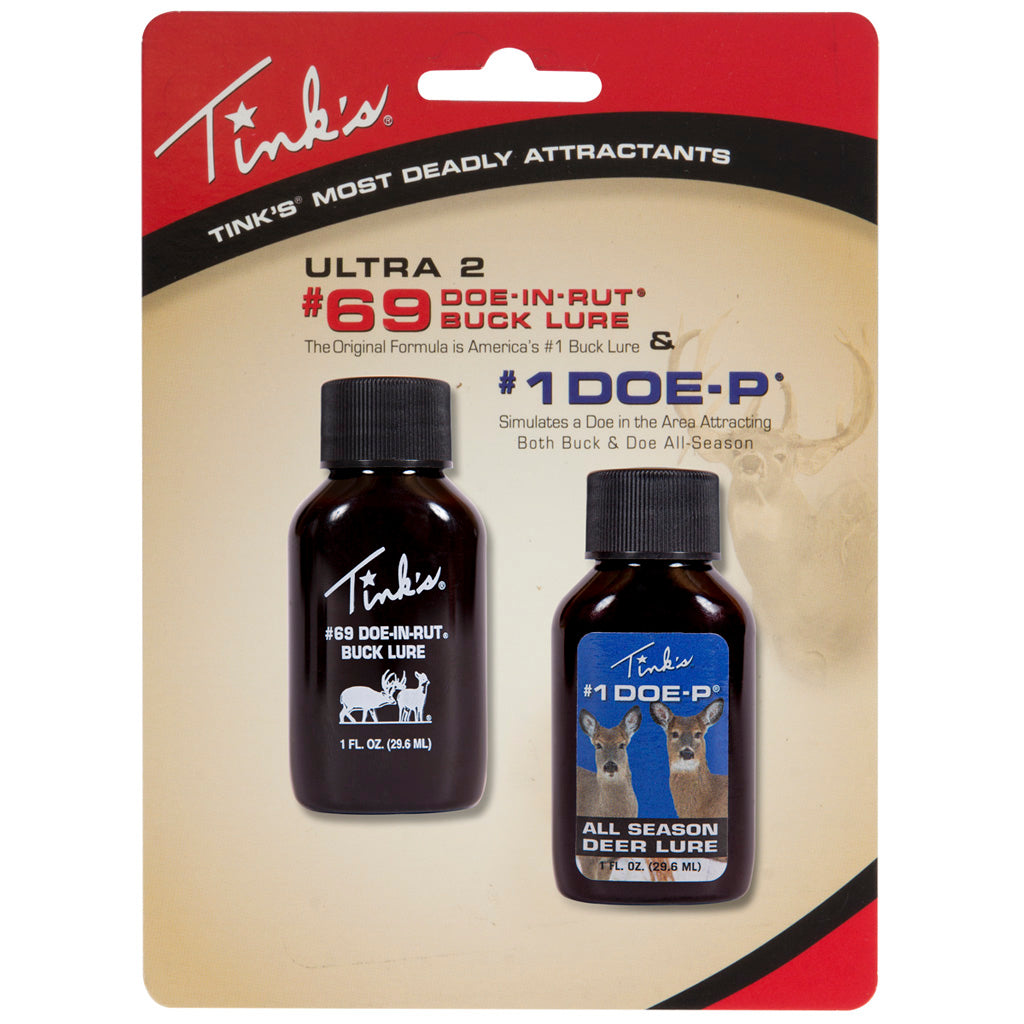 Tinks Ultra 2 #69 Doe-In-Rut/#1 Doe-P Combo 1 oz. 2 pk.