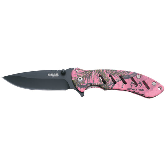 Bear and Son Brisk 1.0 Folder Mossy Oak Pink 4 1/16 in.