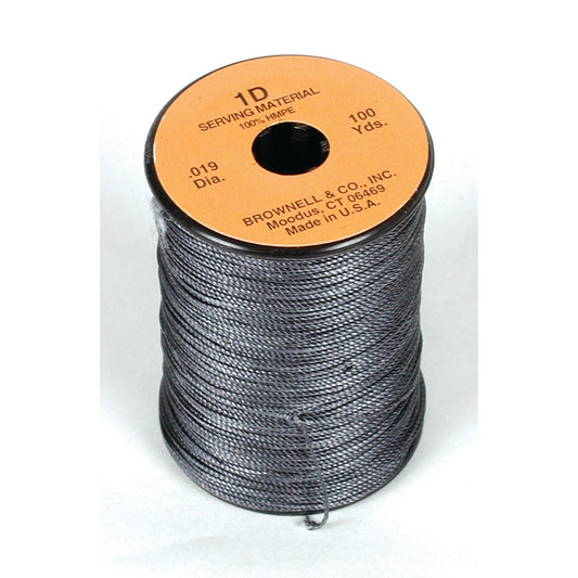 Brownell 1D Twisted Serving Black .019 100 yds.