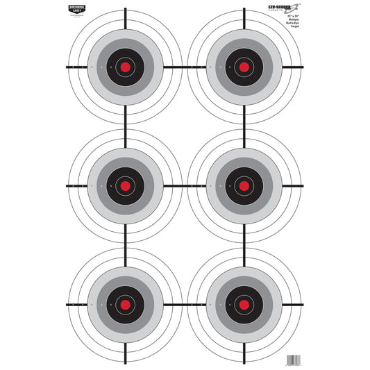 Birchwood Casey EZE-Scorer Target Multiple Bullseye 23x35 in. 100 pk.