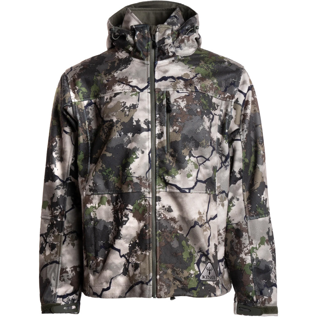 Kings Camo Wind-Defender Jacket L, KCU Camo, Pro Fleece