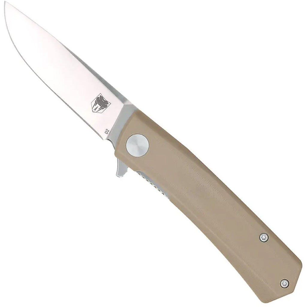 CobraTec Serpent Folder Knife Folding Blade Tan