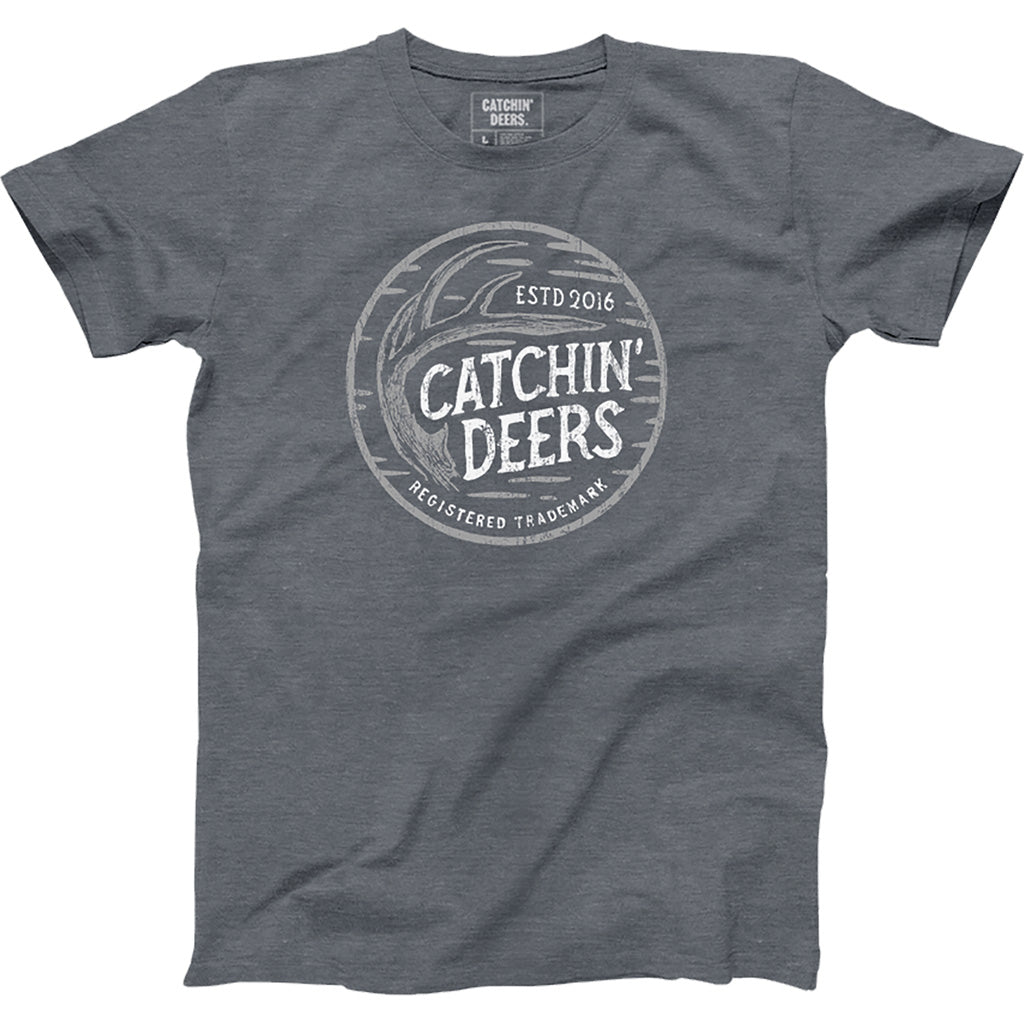 Catchin Deers Shed Antler Tee Titanium Medium