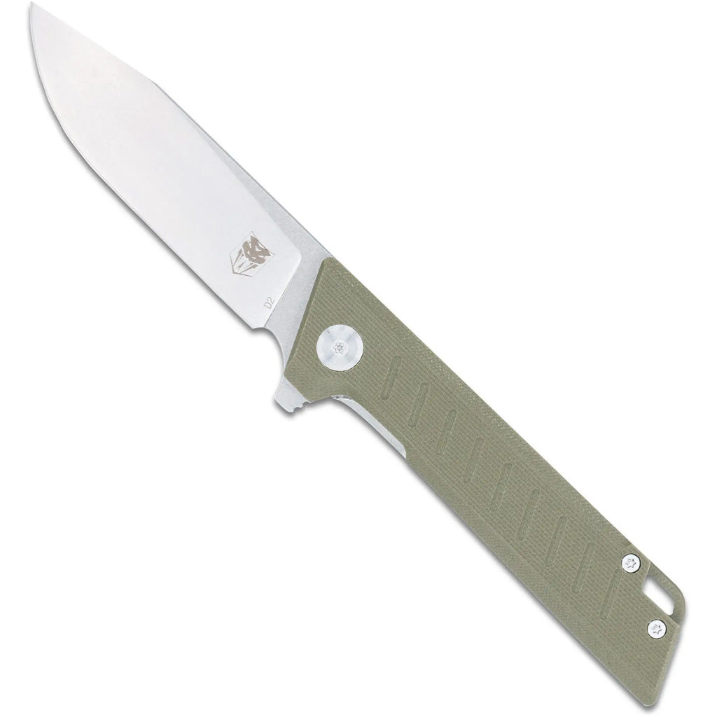 CobraTec Riptide D2 Knife Folding Blade OD Green