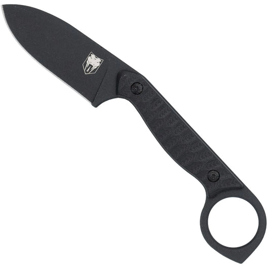 CobraTec Wolfteeth Knife Fixed Blade Black