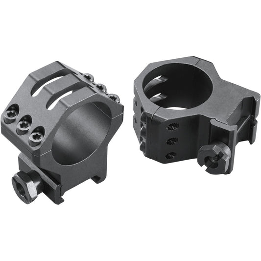 Weaver Classic 6Hole Skeleton Rings Matte Black 30mm XHigh Clamshell Pack