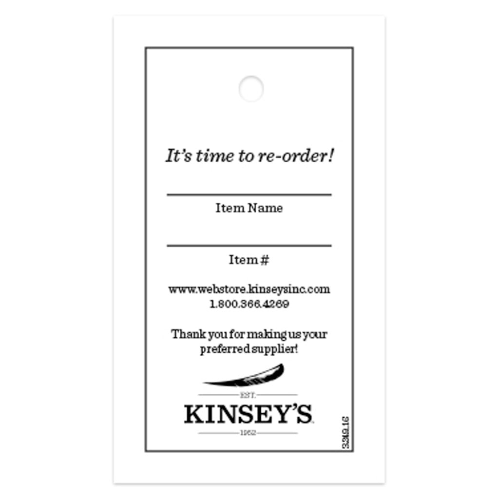 Kinsey's Replenishment Back Tags 20pk