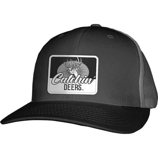 Catchin Deers Wallhanger Meshback Hat Charcoal OSFM