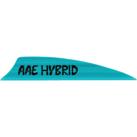 Aae Hybrid 2.0 Shield Cut Vanes Teal 50 Pk.
