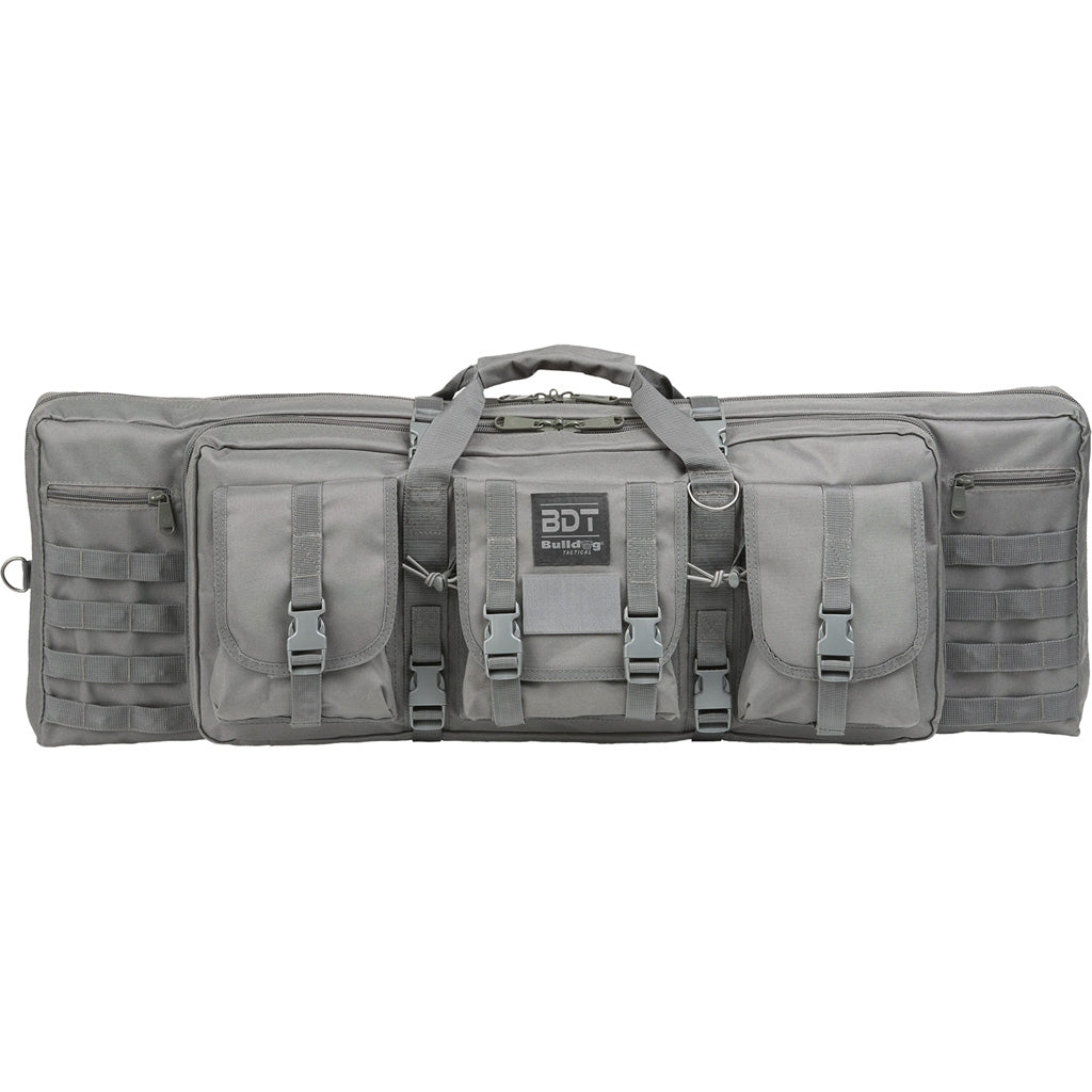Bulldog Deluxe Single Tactical Rifle Case Seal Grey 36 In.