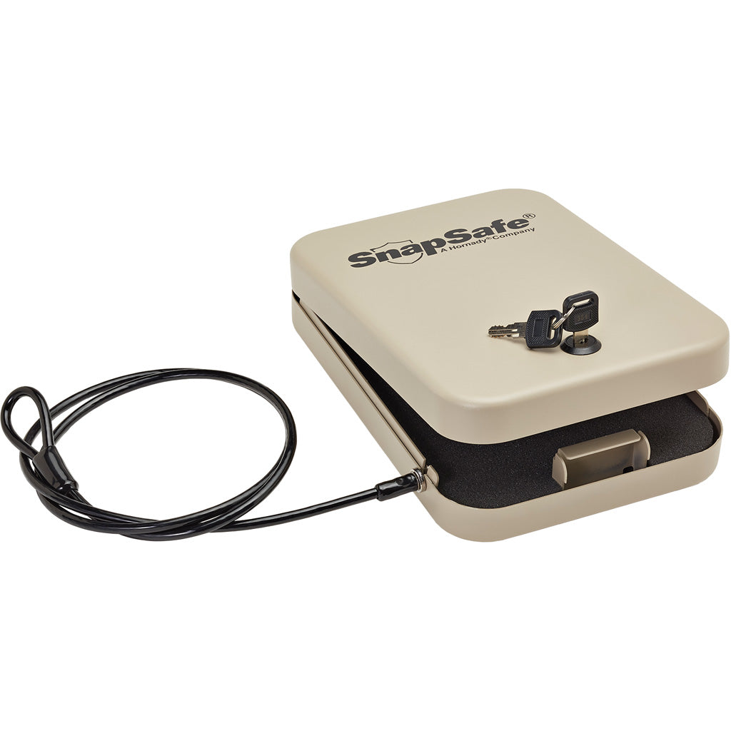 Hornady Snapsafe Lock Box Xl Grey With Key Lock