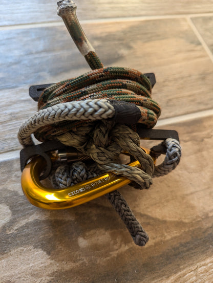 Multi Spool Rope Keeper for Saddle Hunting