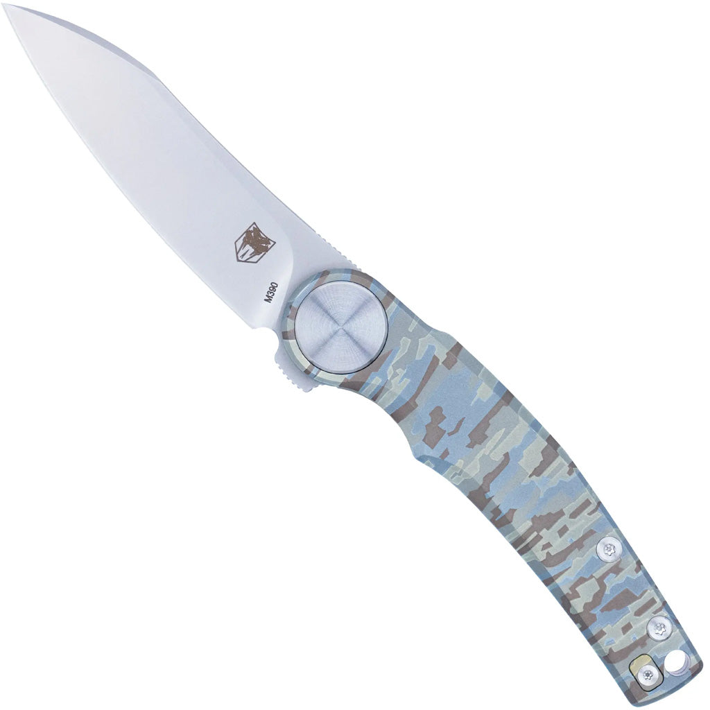 CobraTec Rogue M390 Clip Point Knife Folding Blade Digital Camo
