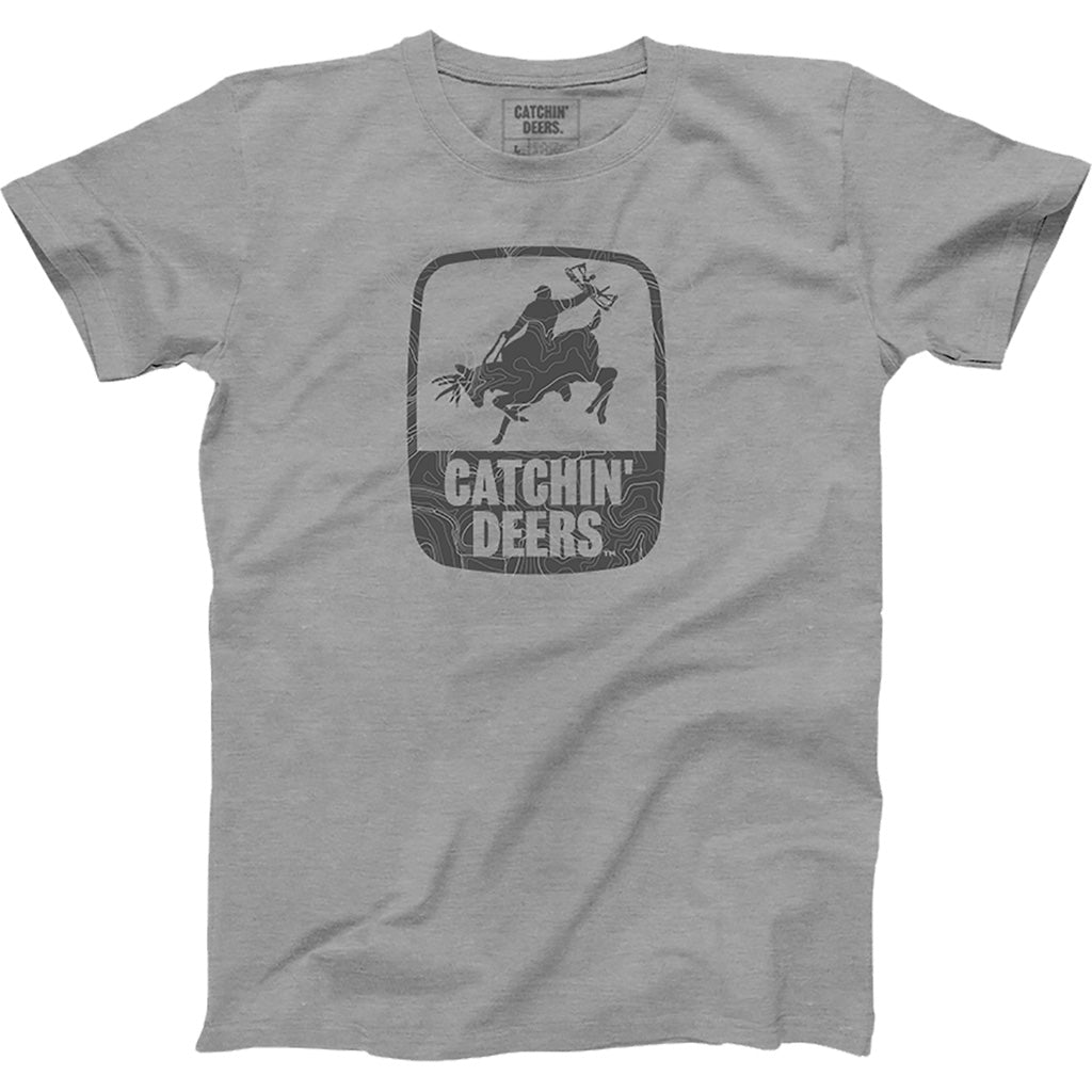 Catchin Deers Giddy Up Topo Tee Grey X-Large
