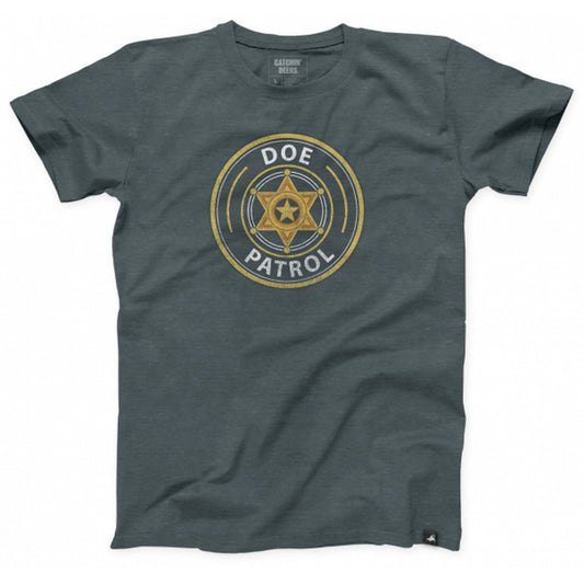 Catchin Deer Doe Patrol SS Tee Heather Slate 2X-Large