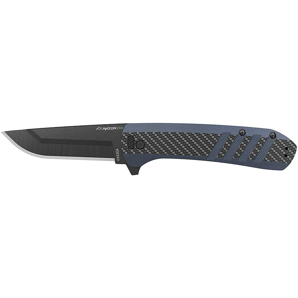 Outdoor Edge Razor Vx4 Blue/Carbon, 4 Blades