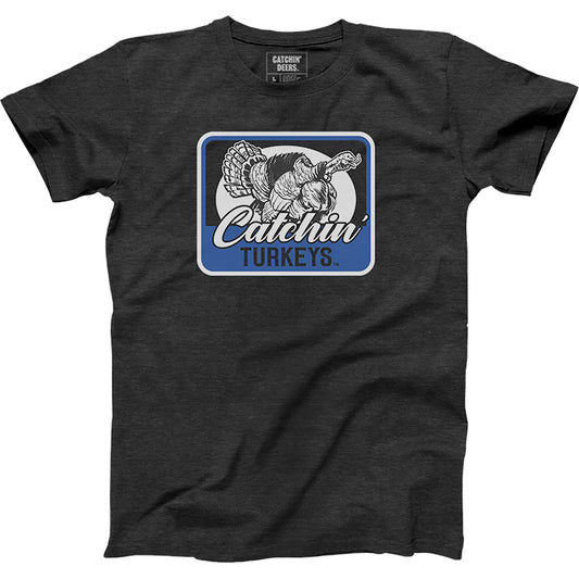 Catchin Deers Gobbler Tee Charcoal 2X-Large
