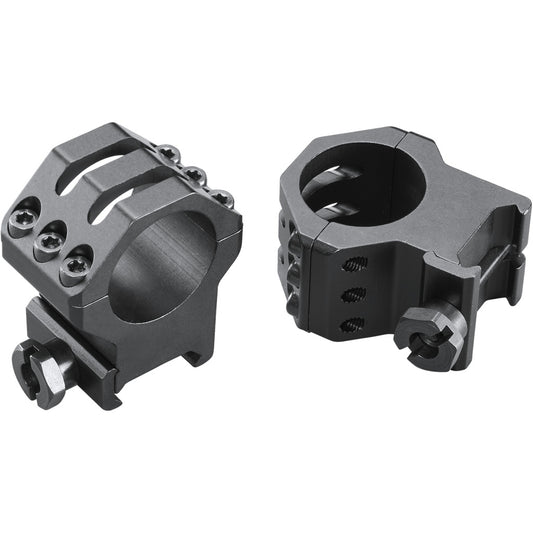 Weaver Classic 6Hole Skeleton Rings Matte Black 1"" XHigh Clamshell Pack