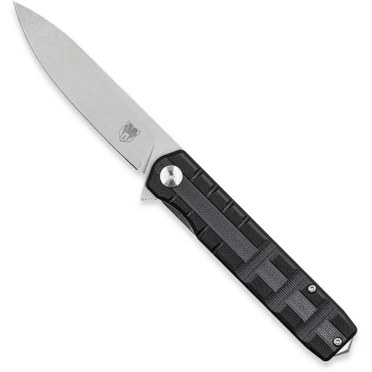CobraTec Large Kuzio Drop Folder Knife Folding Blade Black