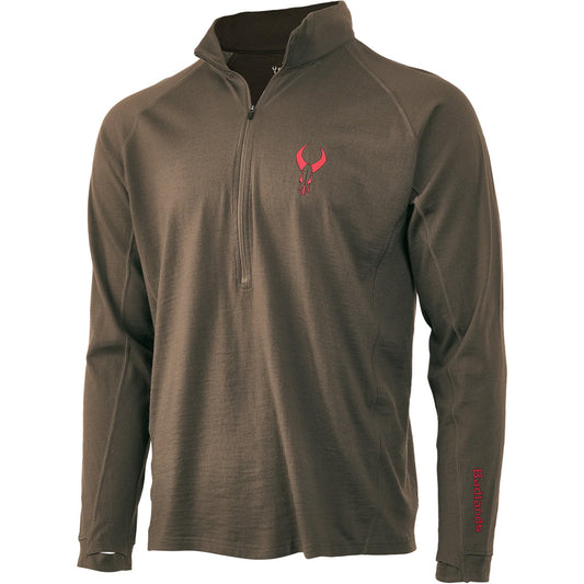 Badlands Pecora Midweight Merino 1/4 Zip MUD Medium