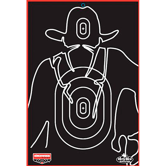 Birchwood Casey Dirty Bird Gunslinger Silhouette 12x18"" 6pk